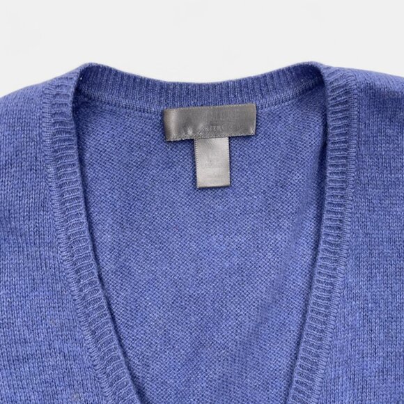 Charter Club Women's Small 2-Ply Cashmere Sweater Blue V-Neck Long Sleeve - Picture 3 of 6